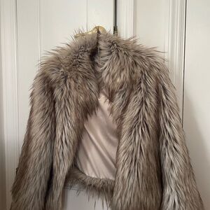 Unreal Fur Luxe Faux Fur Jacket - Gray